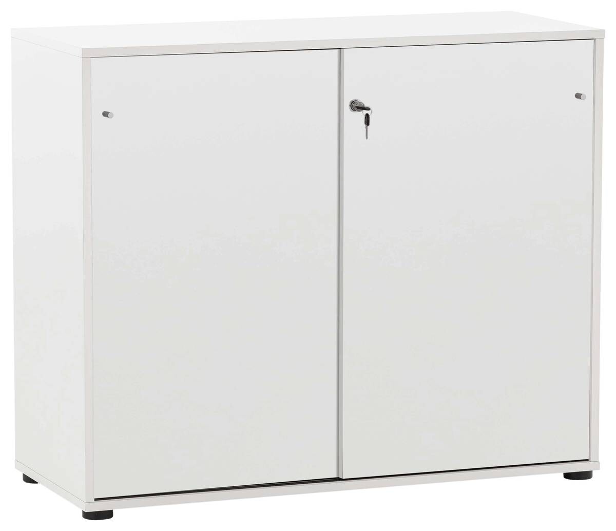 Schiebetürenschrank Serie 400 perlweiß B/H/T: ca. 100,1x83,6x41 cm