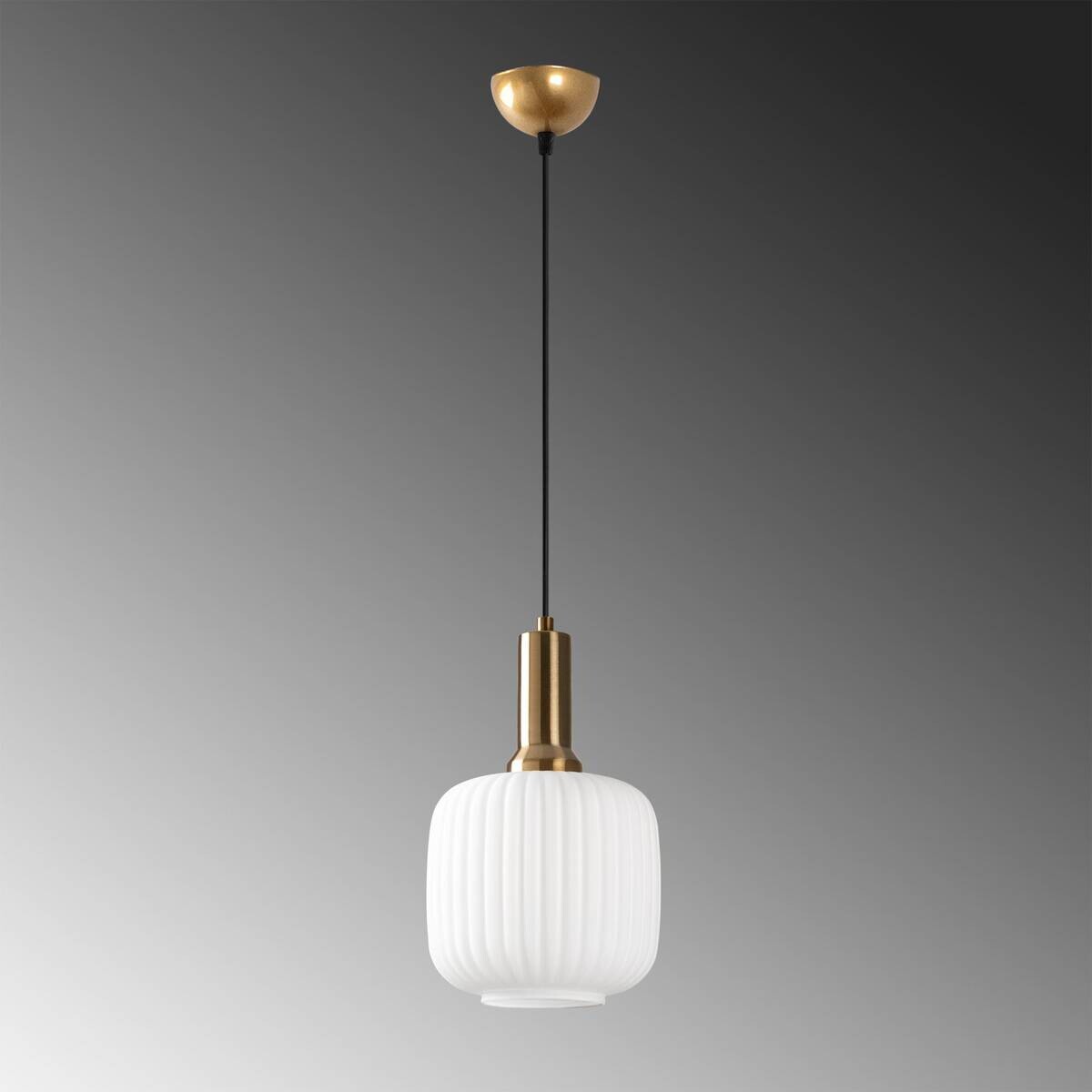 Opviq Pendelleuchte gold Metall Glas B/H/T/L/D: ca. 20x118x20x20x20 cm E27 1 Brennstellen