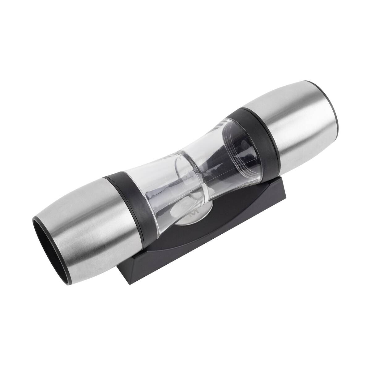 MASTERPRO Salz- u. Pfeffermühle FOODIES COLLECTION silber Edelstahl B/D: ca. 23x5 cm