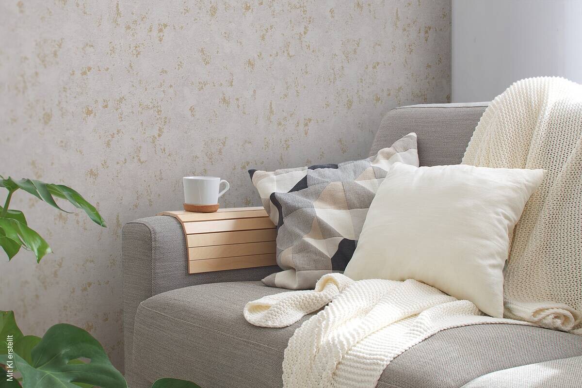 A.S.Creation Vliestapete gold grau B/H/D: ca. 53x1005x9 cm