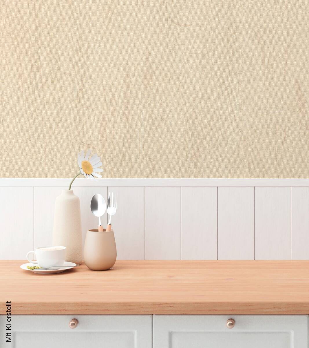 A.S.Creation Vliestapete beige gelb B/H/D: ca. 53x1005x8,7 cm