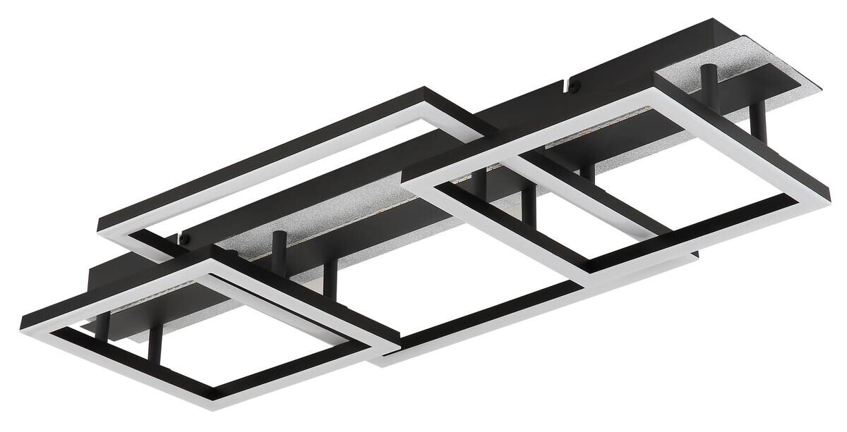 GLOBO LED-Deckenleuchte schwarz Metall Kunststoff B/H/L: ca. 33x9x70 cm 1 Brennstellen