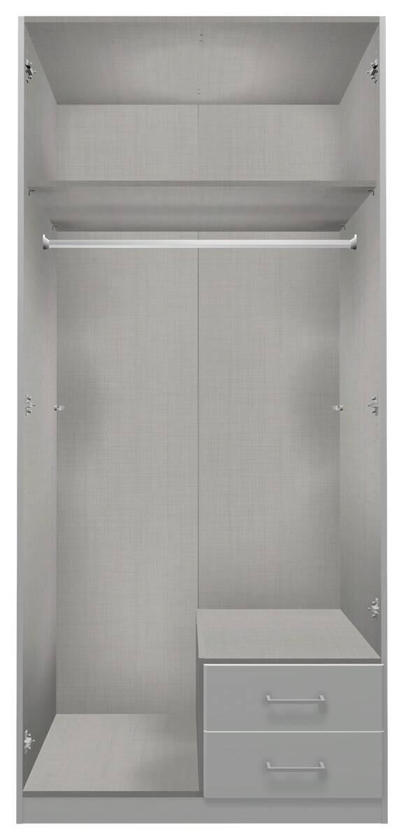 Kleiderschrank Duo Alpinweiß B/H/T: ca. 90x198x58 cm