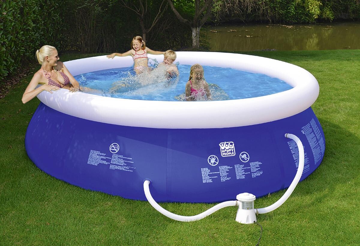 Happy People Quick-Up-Pool H/D: ca. 76x360 cm