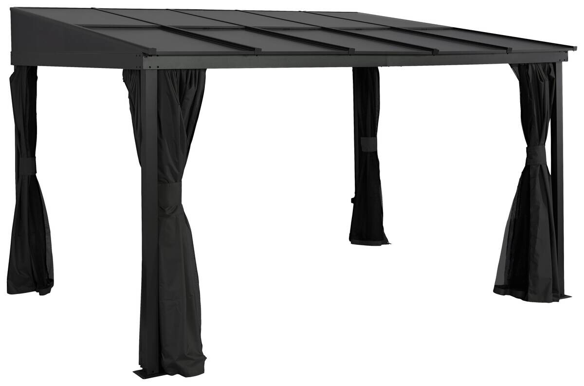 Sojag Terrassenüberdachung St. Barth anthrazit Aluminium B/H/L: ca. 363x240x240 cm