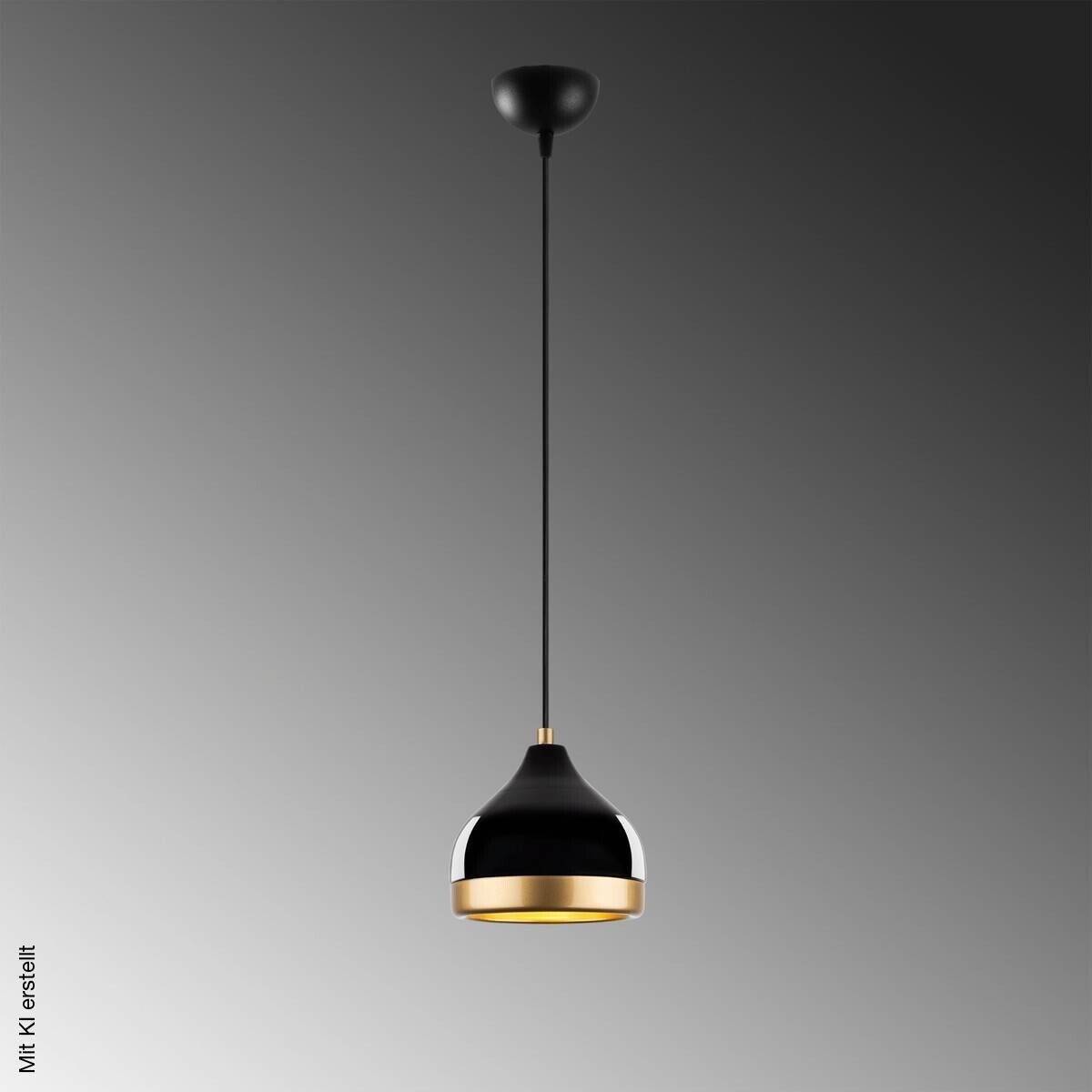Opviq Pendelleuchte Yldo schwarz B/H/T/L/D: ca. 17x112x17x17x17 cm E27 1 Brennstellen