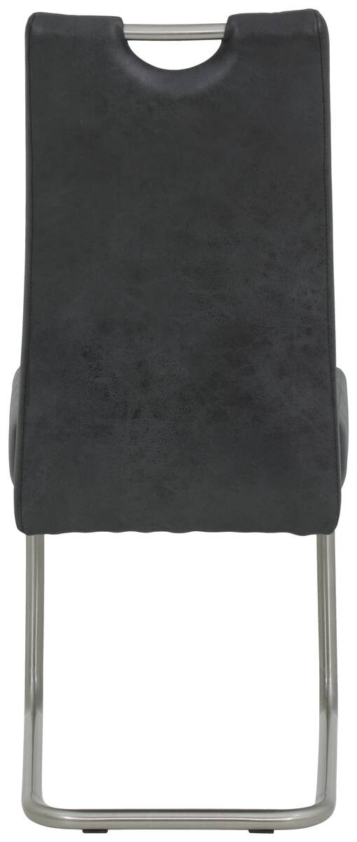 Schwingstuhl Sophia 4er Set anthrazit Vintage Microfaser B/H/T: ca. 43x99x58 cm