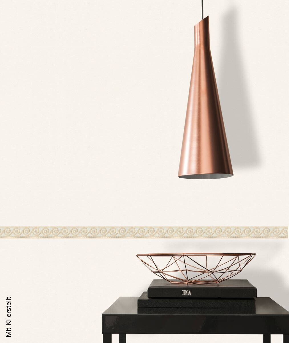 A.S.Creation Bordüre beige weiß B/H/D: ca. 5x500x8 cm
