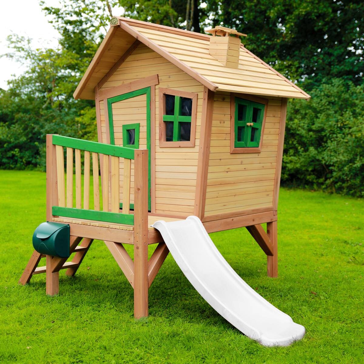 AXI Spielhaus Robin grün B/H/L: ca. 264x203x177 cm
