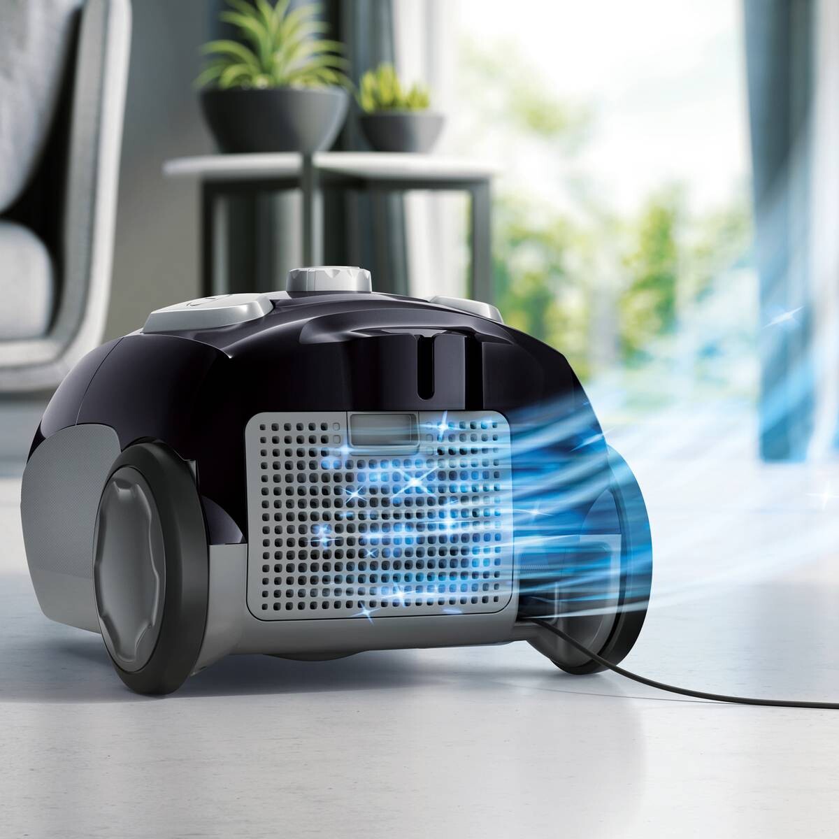 AEG Bodenstaubsauger VX4-1-EB grau schwarz Kunststoff Metall B/H/T: ca. 29x42x23 cm