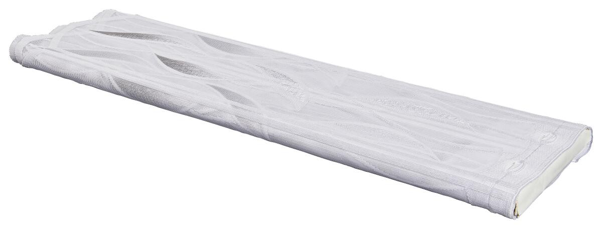 Scheibengardinen-Meterware grau H: ca. 60 cm