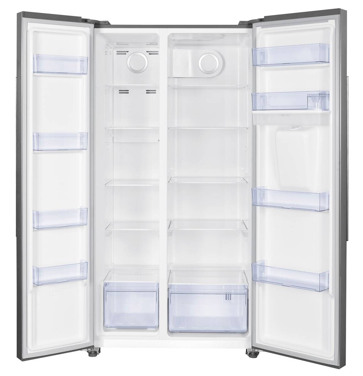 PKM Side-by-Side SBSKS6.15E Inox B/H/T: ca. 90x177x66 cm