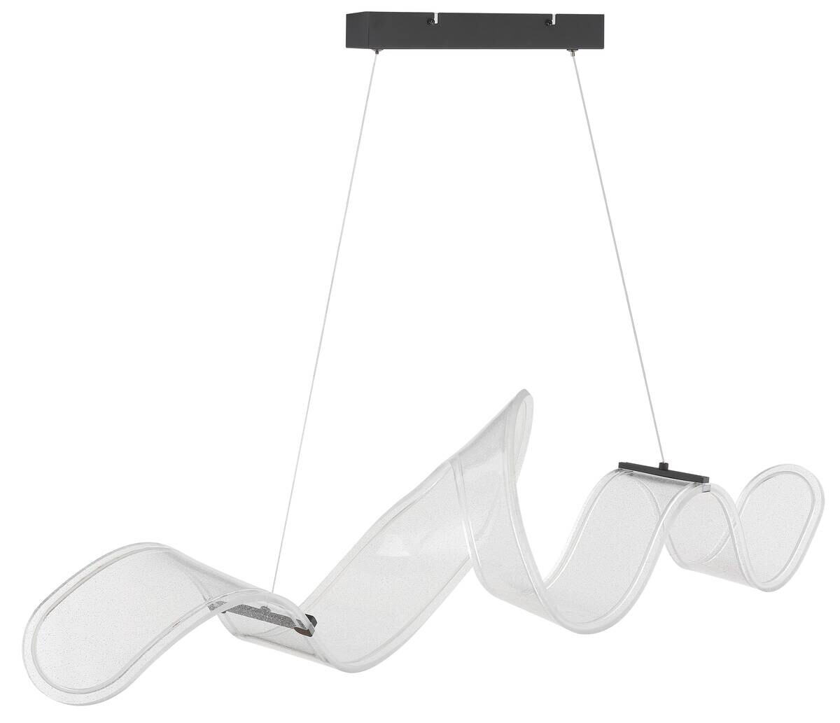 GLOBO LED-Pendelleuchte TAPIA schwarz Acryl Metall B/H/T: ca. 39x120x118 cm 1 Brennstellen