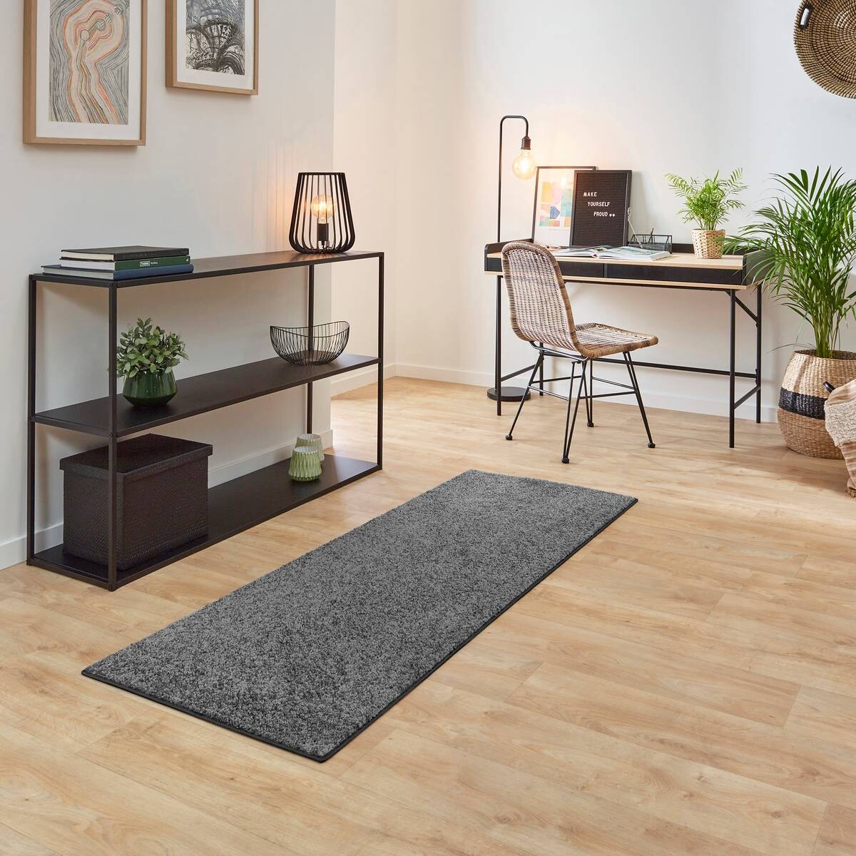 Teppich Tampa platin B/L: ca. 67x180 cm