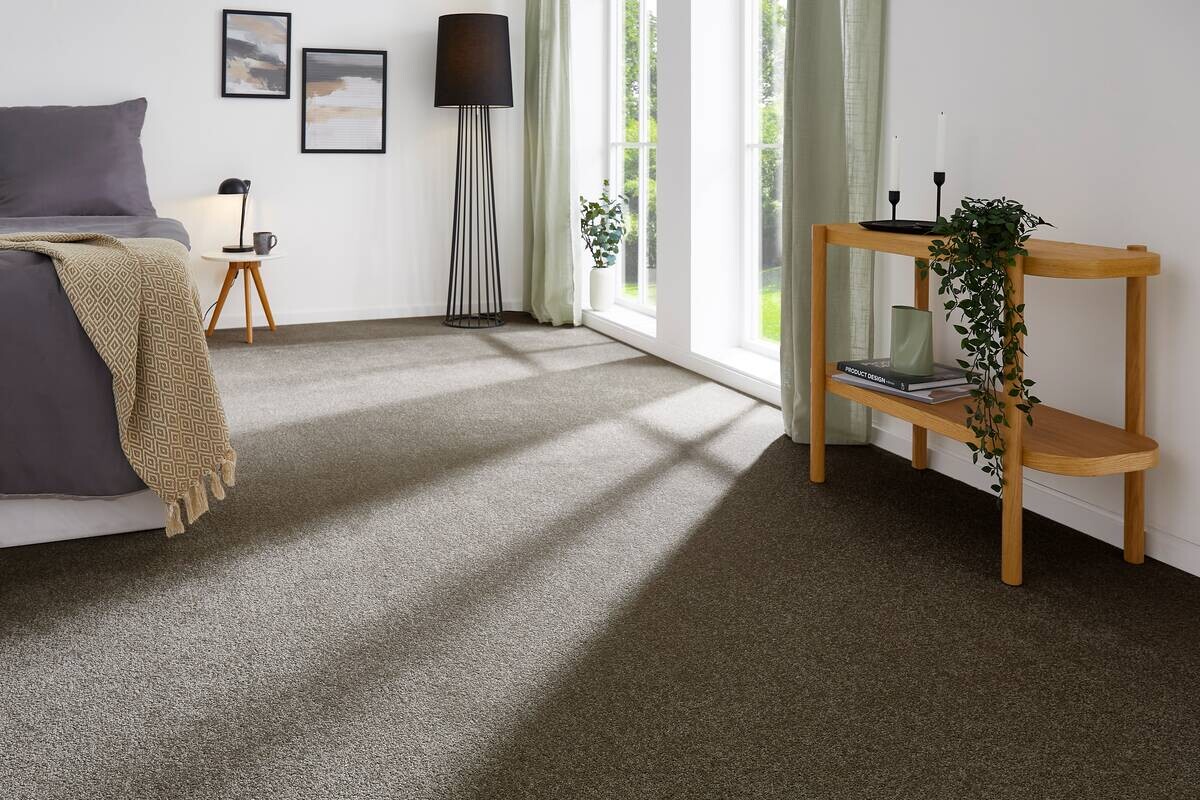 Teppichboden Sara braungrau B/L: ca. 200x400 cm pro Stück