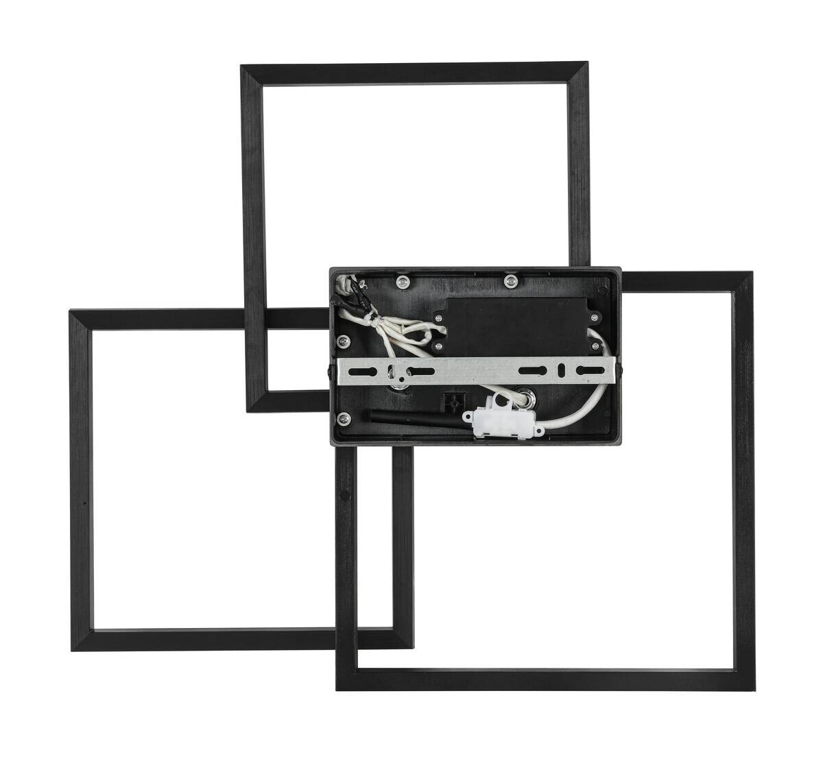 Nolo LED-Deckenleuchte Triple schwarz Kunststoff B/H/T: ca. 49,5x45x8 cm