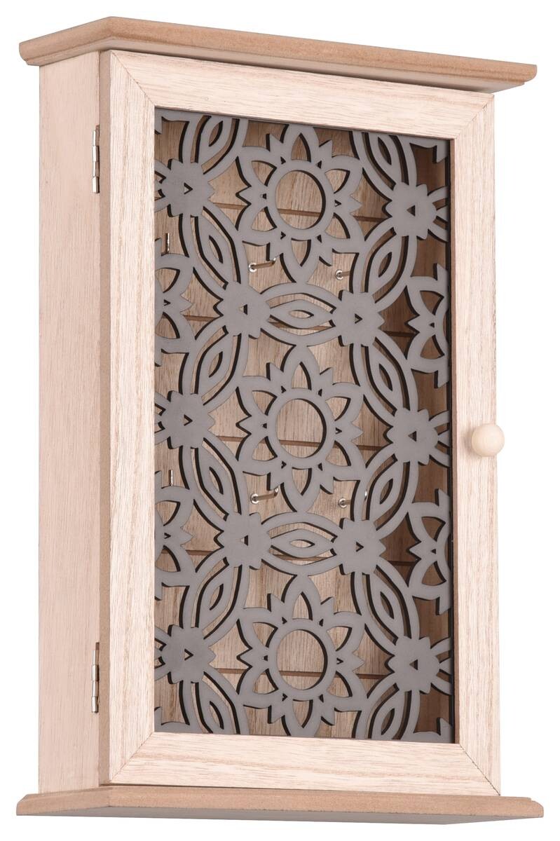 Schlüsselkasten Irena Eiche schwarz MDF B/H/T: ca. 20x30x7 cm