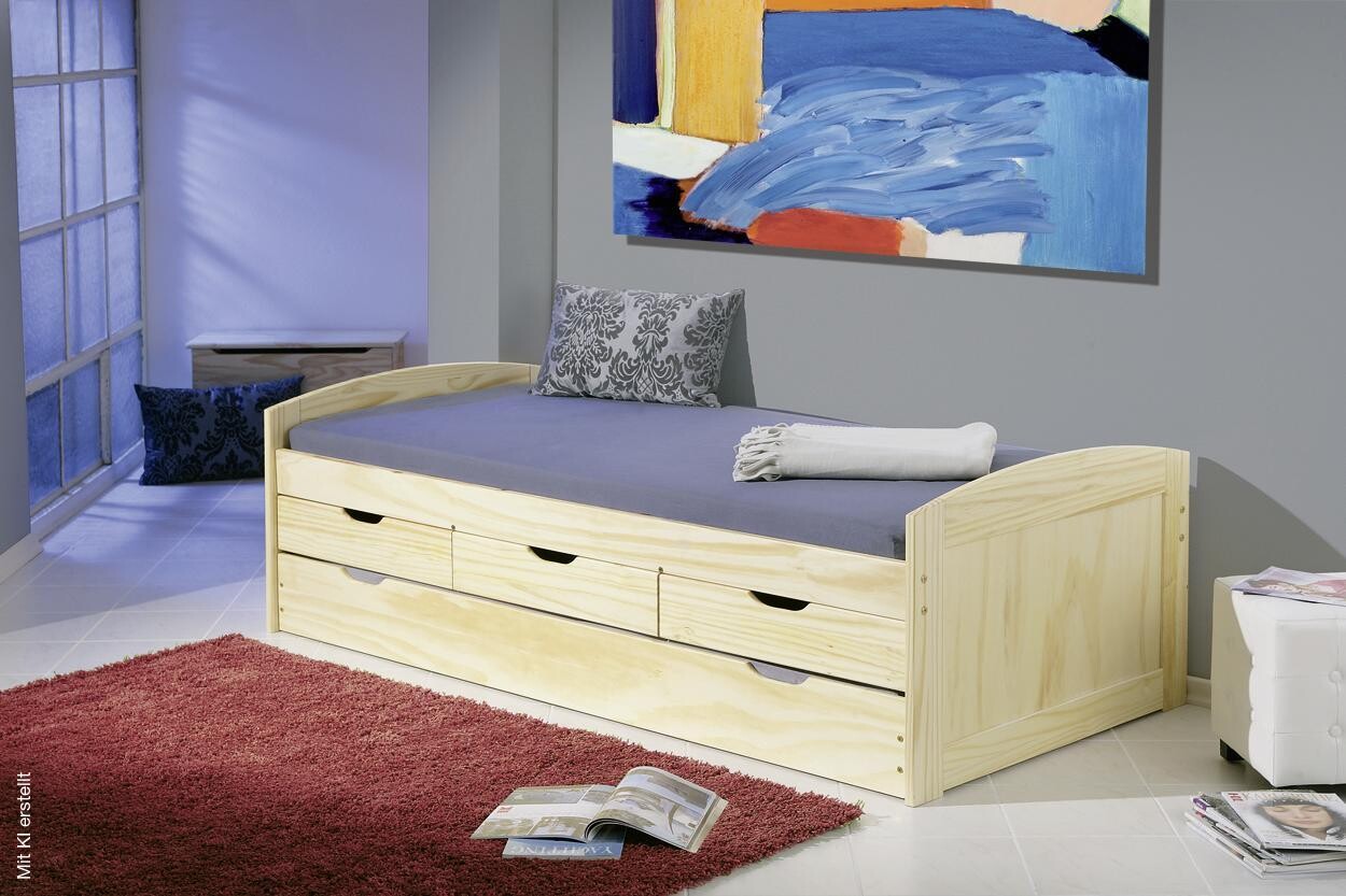 Funktionsbett Marinella natur Liegefläche B/L: ca. 90x200 cm