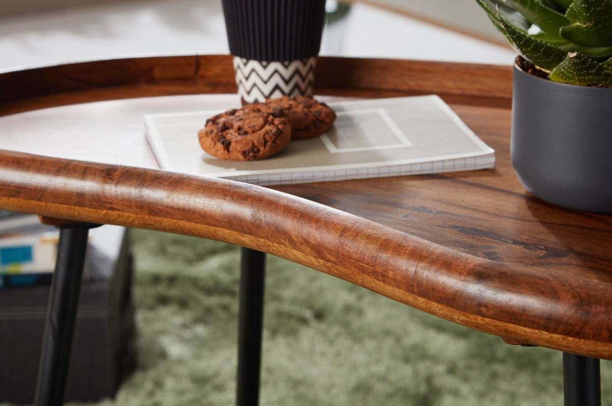 Wohnling Couchtisch braun B/H/T: ca. 71x51x40 cm