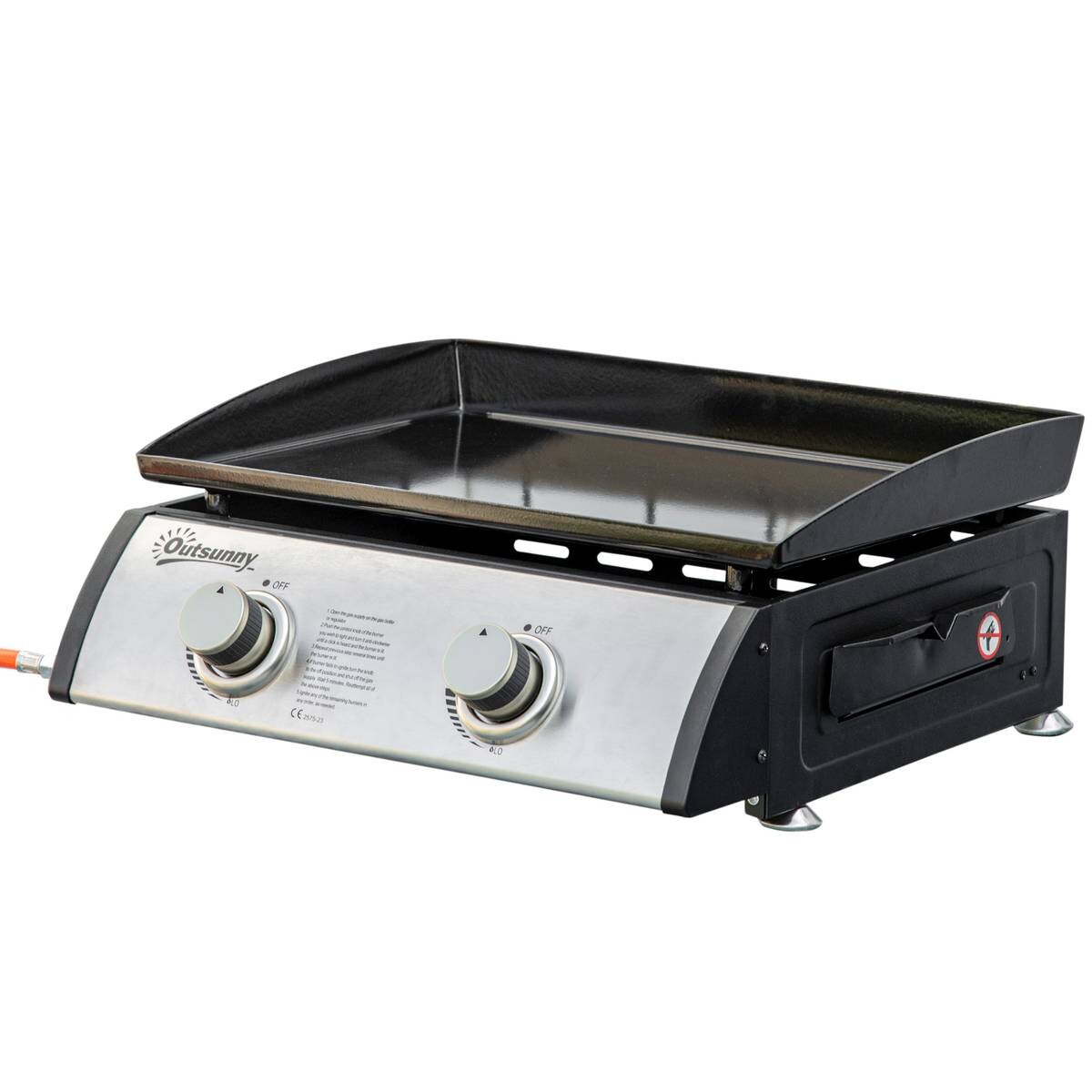 Outsunny Gasgrill Stahl B/H/L: ca. 46x21x48,5 cm