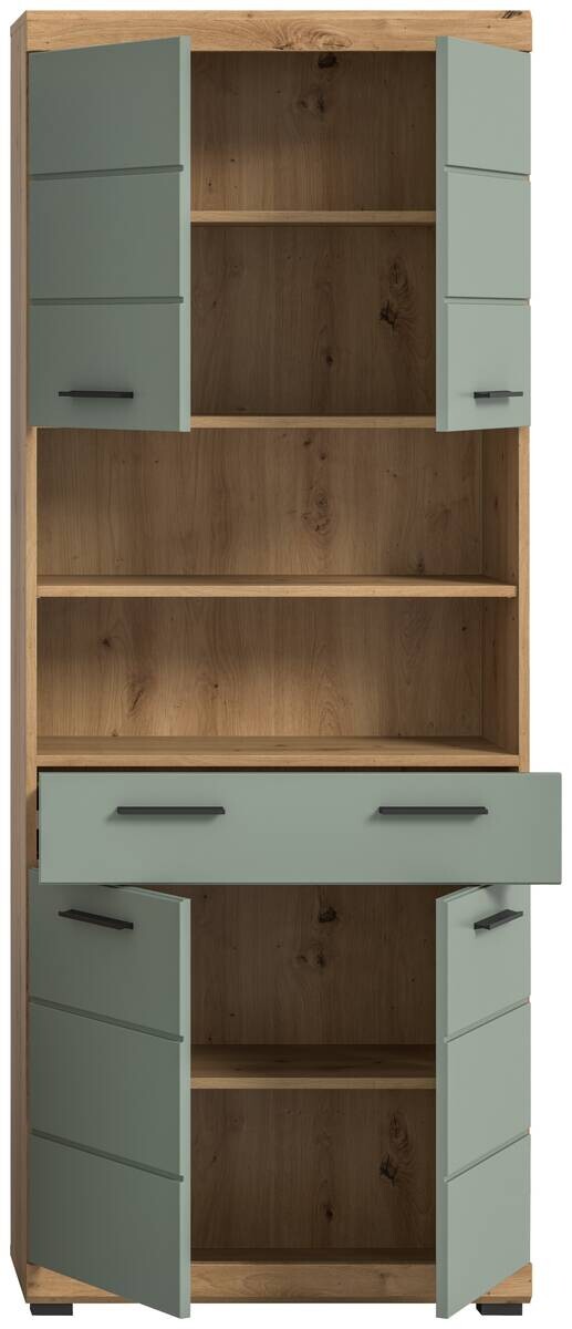 Badhochschrank Scout Eiche Artisan Nachbildung salbei Nachbildung B/H/T: ca. 74x191x31 cm