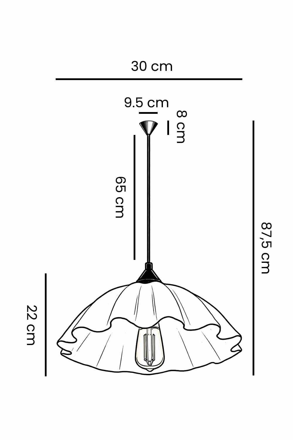 Opviq Pendelleuchte weiß Kunststoff B/H/T/L/D: ca. 35x90x35x35x35 cm E27 1 Brennstellen