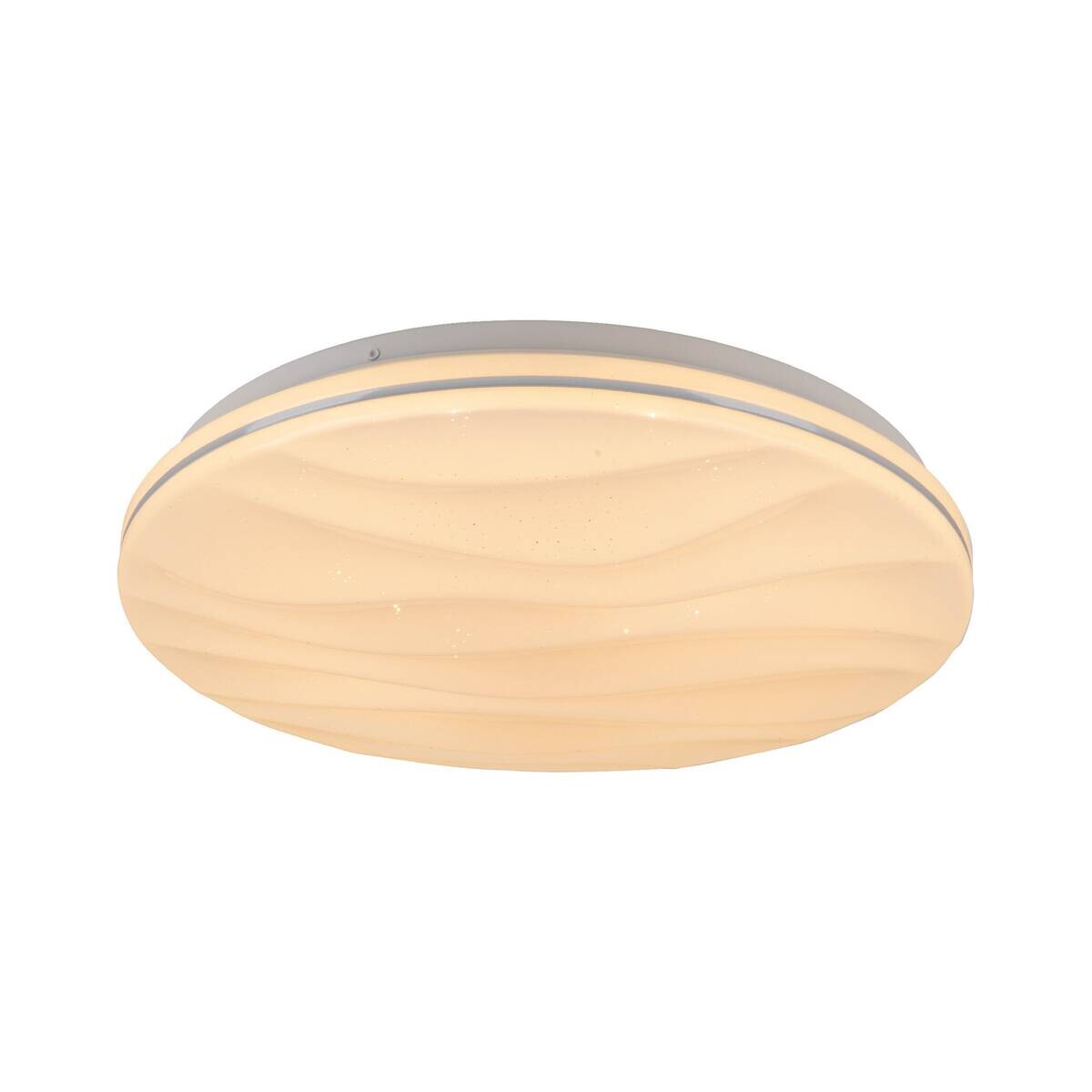 Näve Leuchten Deckenleuchte 1355923 weiß Kunststoff Metall B/H/T: ca. 38x6x38 cm null 1 Brennstellen