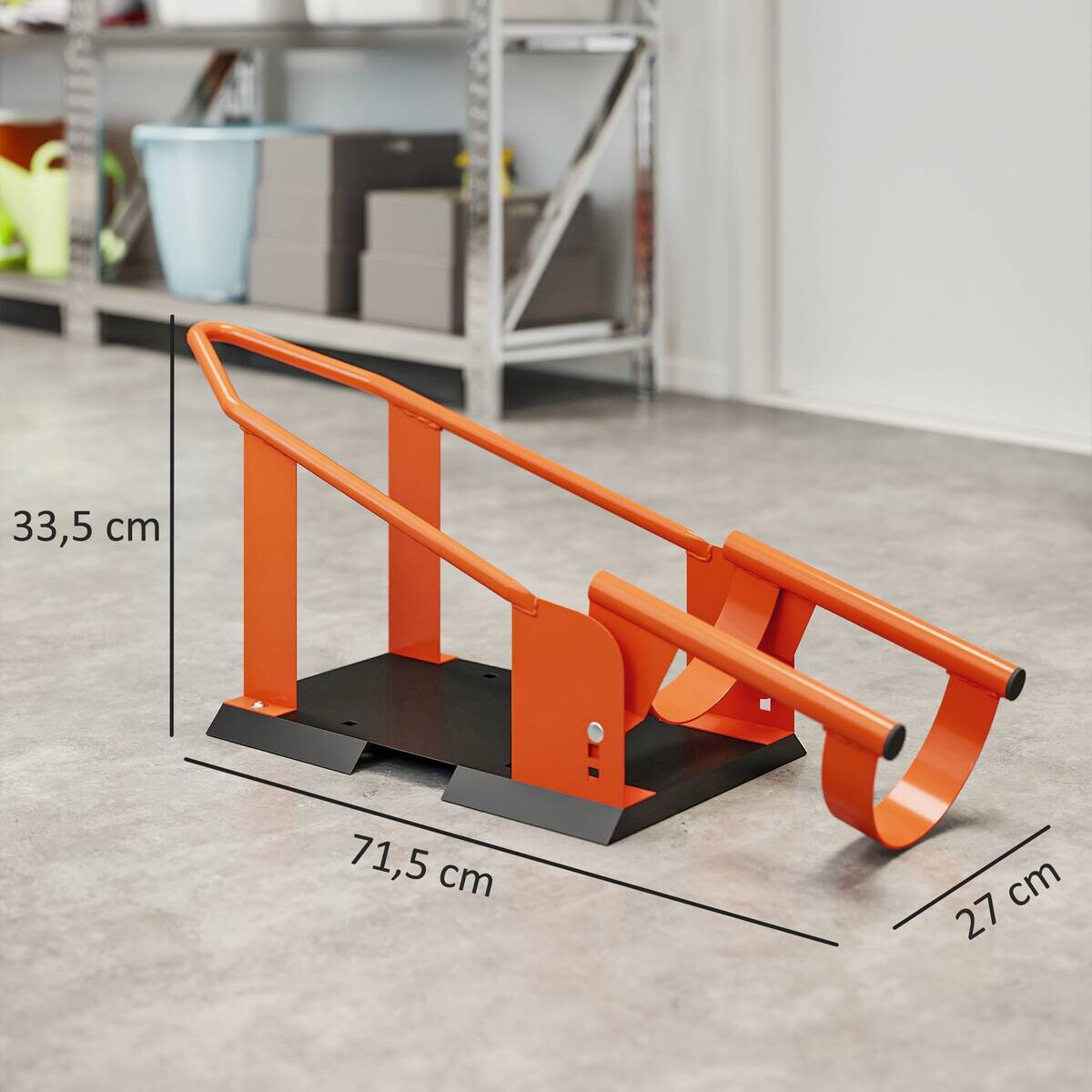 HOMCOM Motorradständer orange B/H/T/L: ca. 27x33,5x27x71,5 cm