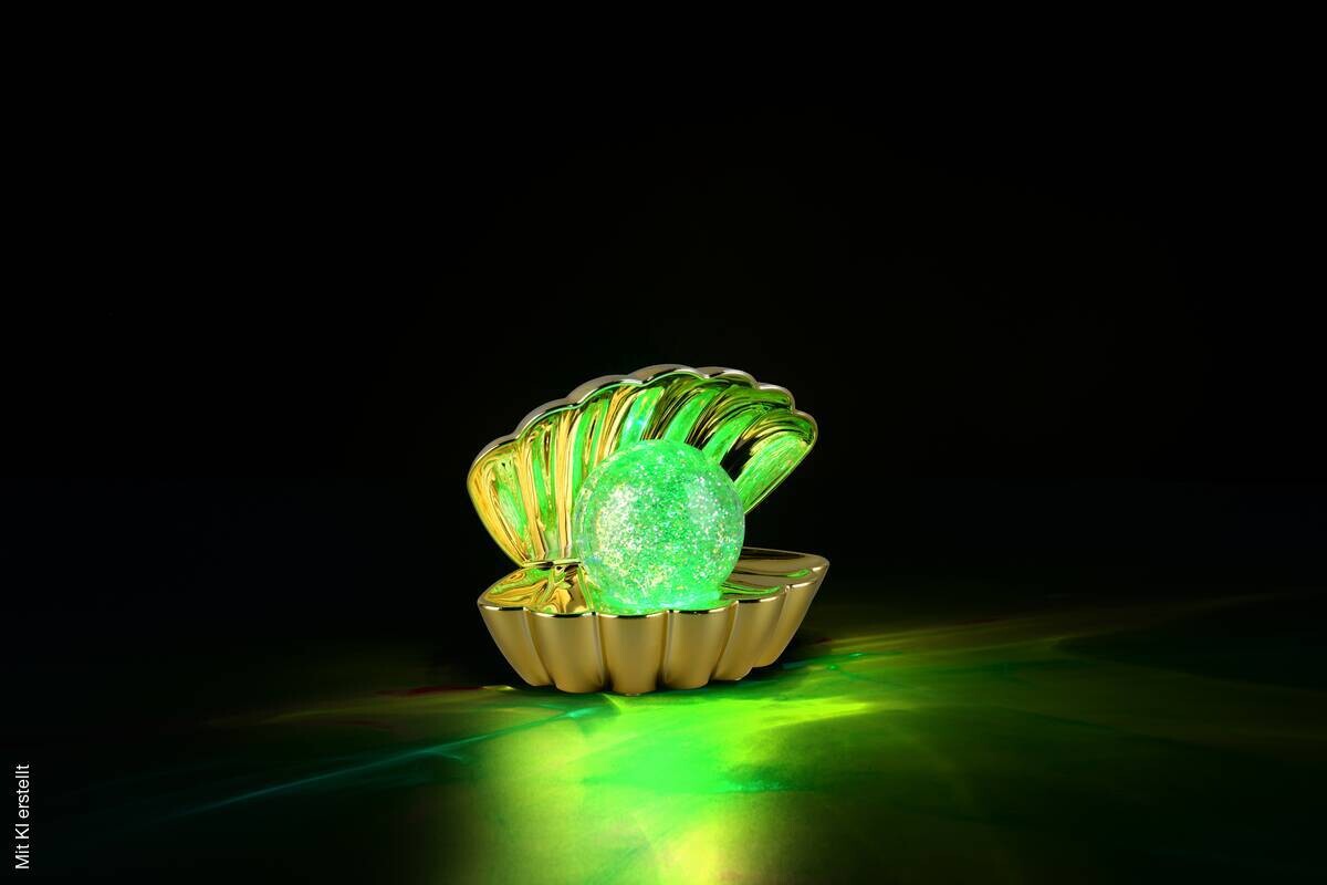 Reality LED-Tischleuchte Shelly gold Kunststoff 1 Brennstellen