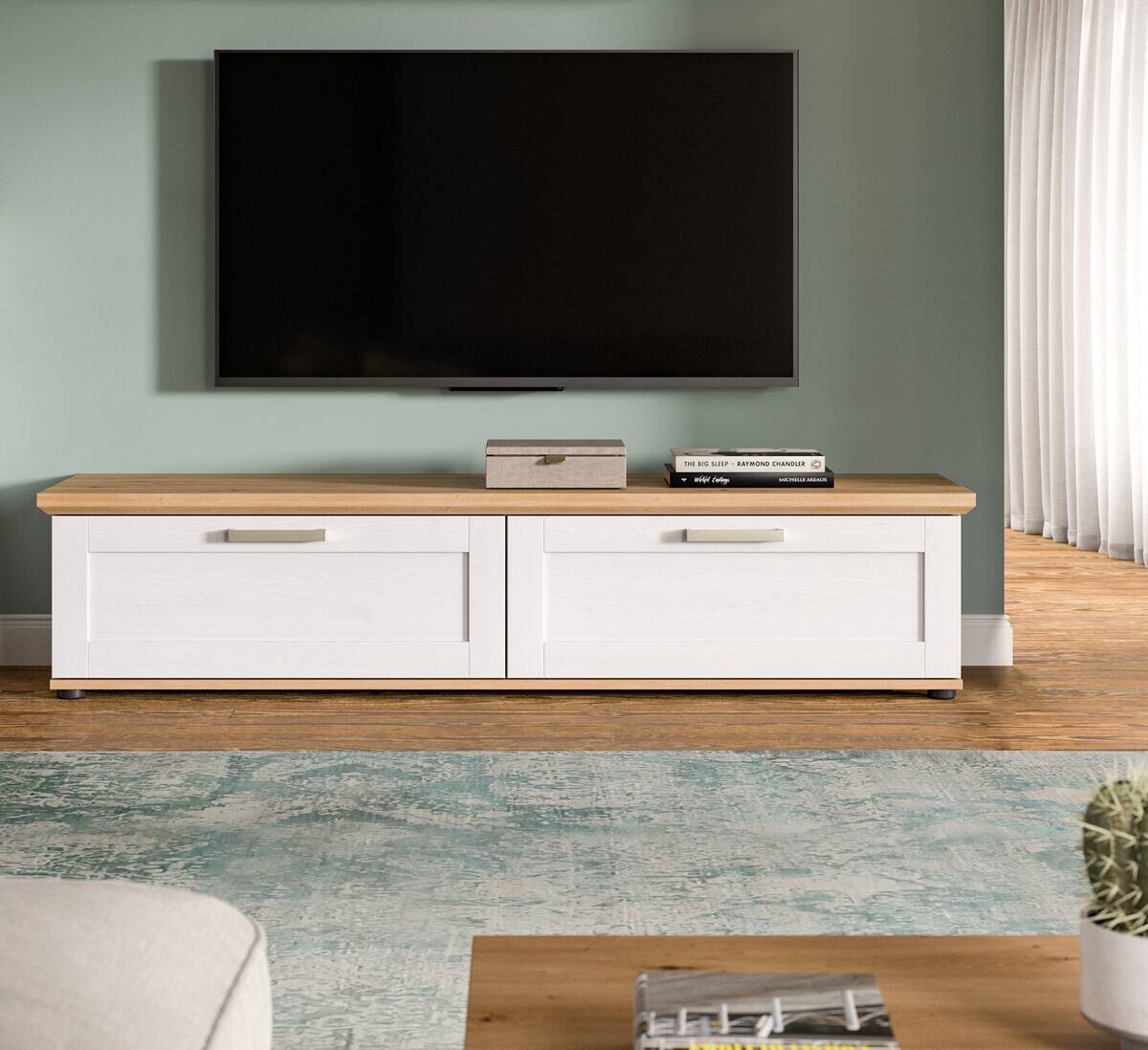 Lowboard VERONA Lärche Nachbildung Eiche Nachbildung B/H/T: ca. 164x37x40 cm