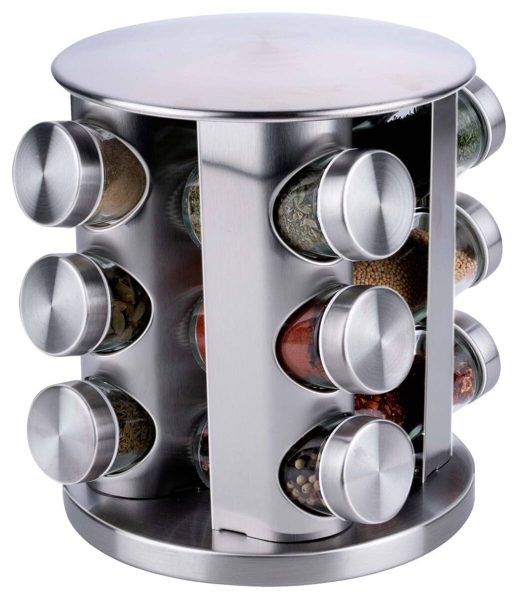 alpina Gewürzregal silber Edelstahl H/D: ca. 23x19 cm