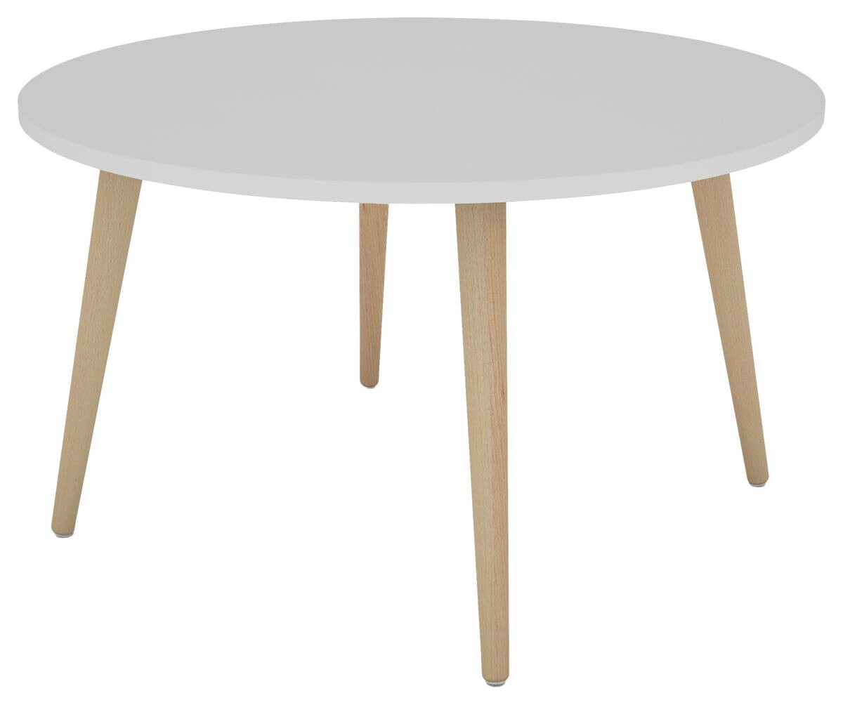 byLIVING Couchtisch LASSE weiß natur Holzwerkstoff Buche