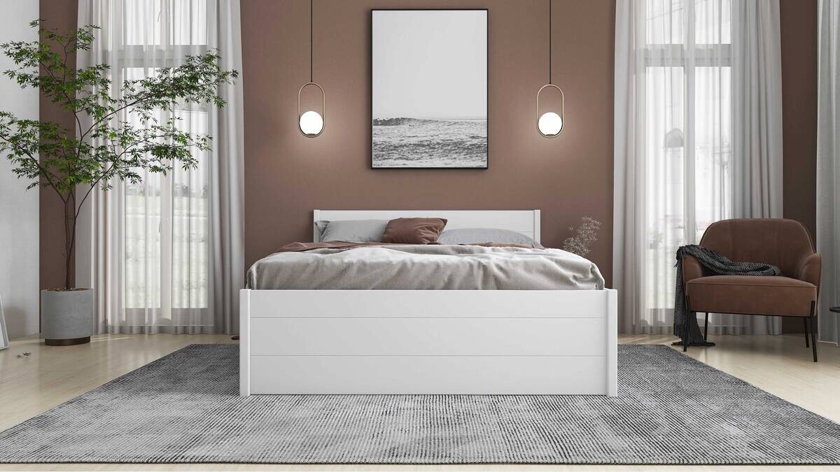 Funktionsbett Efetivo weiß