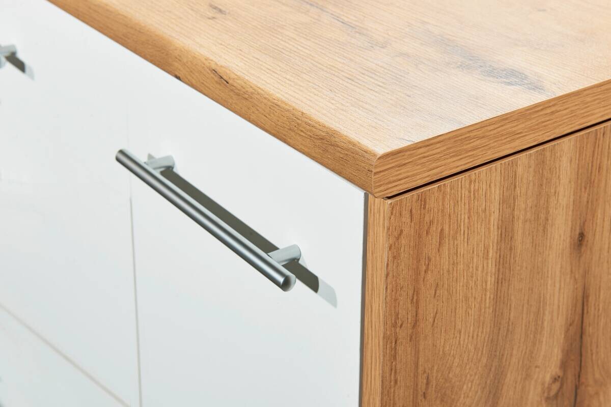 Respekta Inselküche Hilde weiß matt B/H/T: ca. 280x205x172 cm