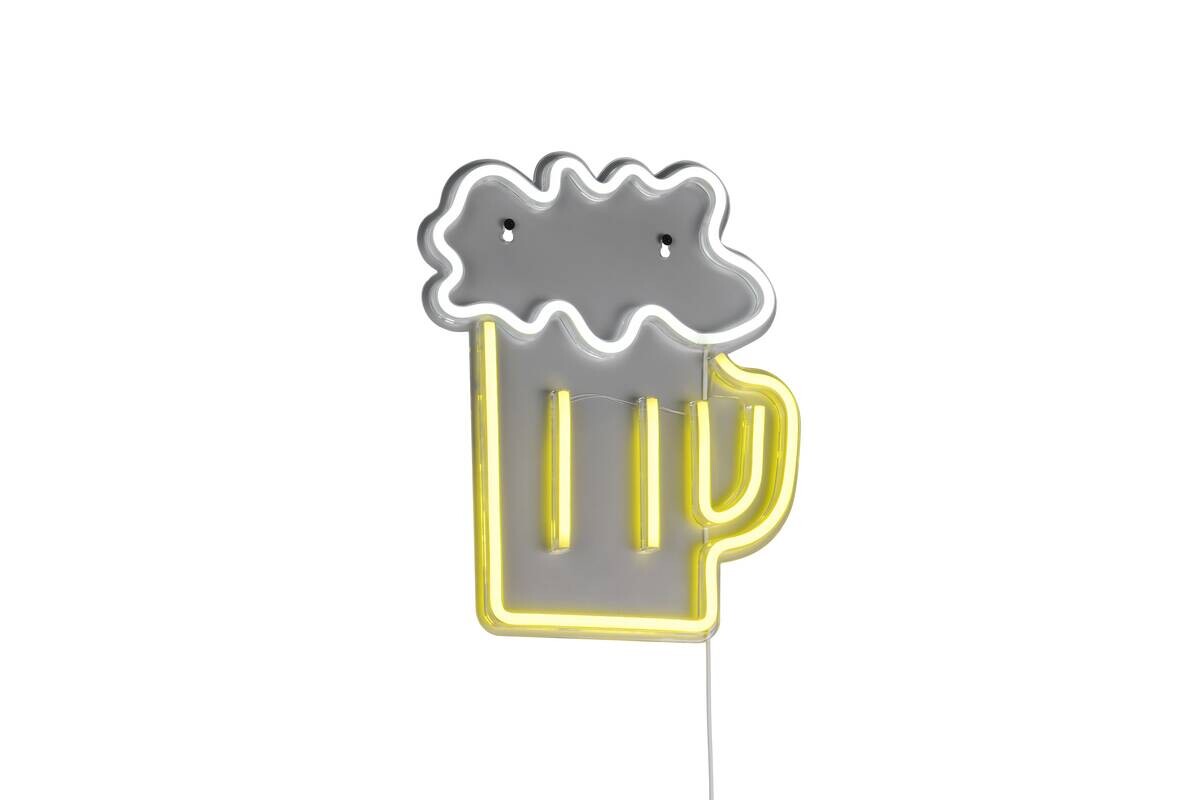 Reality LED-Wandleuchte Beer B/L: ca. 29,5x36 cm