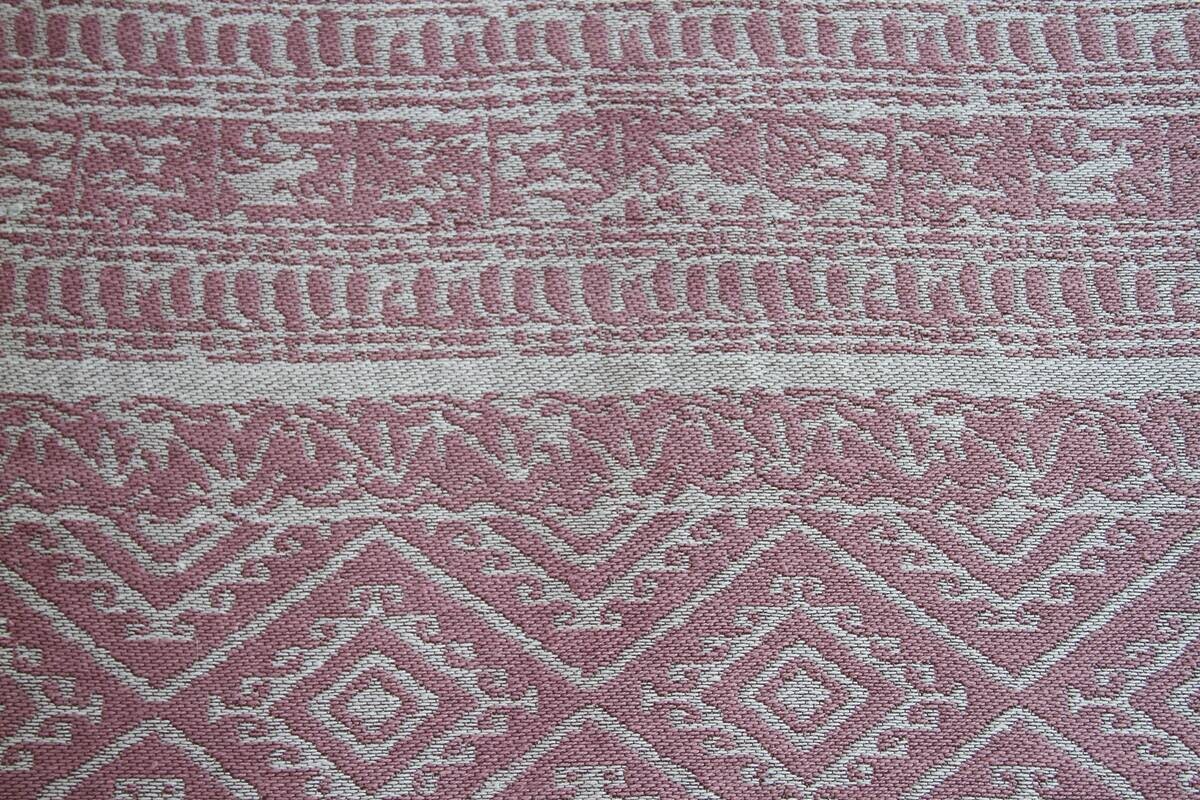 Kayoom Flachgewebeteppich Sunny 110 pink B/L: ca. 160x230 cm