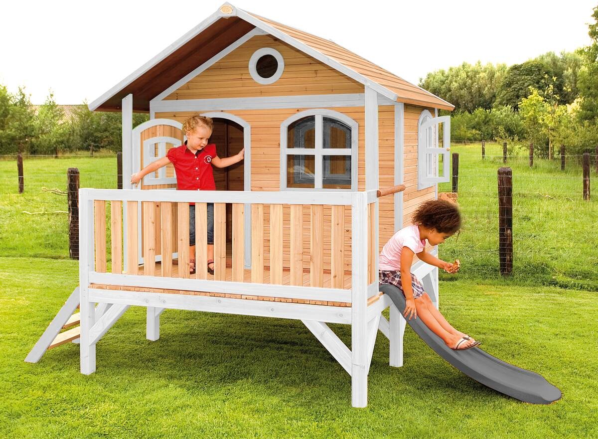 AXI Spielhaus Stef braun B/H/L: ca. 349x233x212 cm