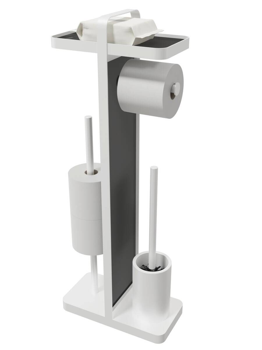 POCOline Stand-WC-Garnitur weiß Glas