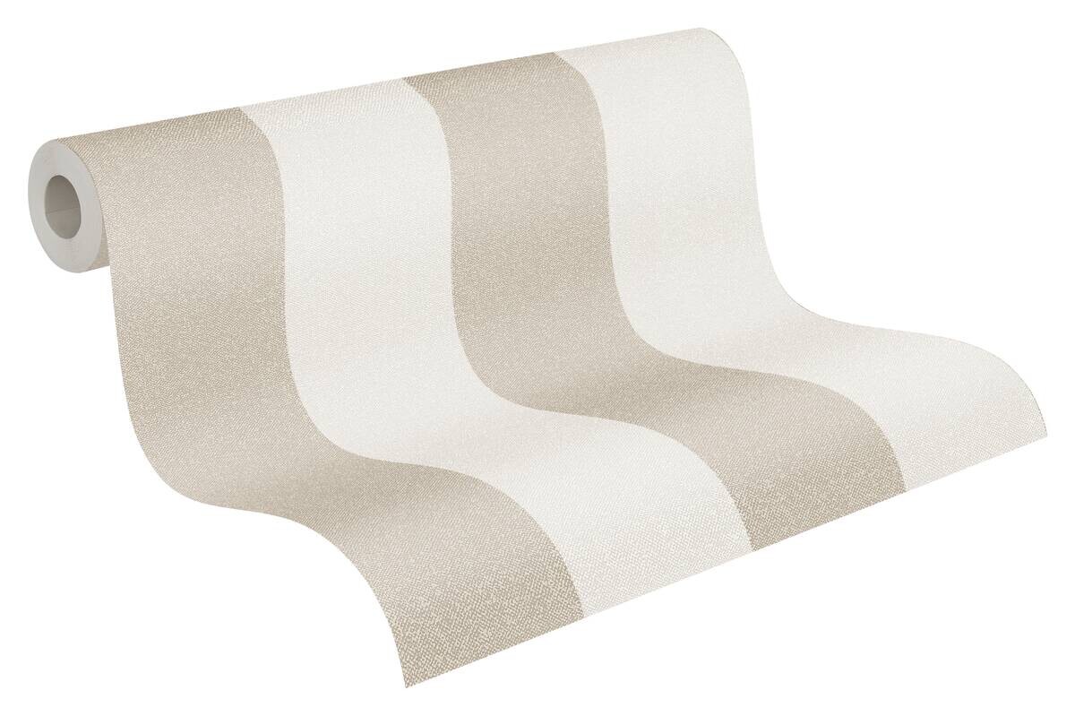 A.S.Creation Vliestapete New Elegance Streifen beige B/L: ca. 53x1005 cm