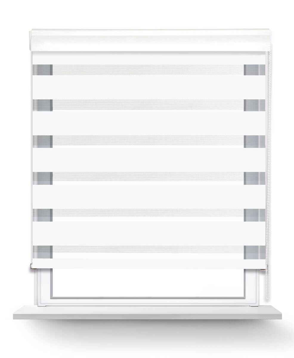 POCOline Doppelrollo mit Blende Easy-Fix weiß B/L: ca. 80x160 cm