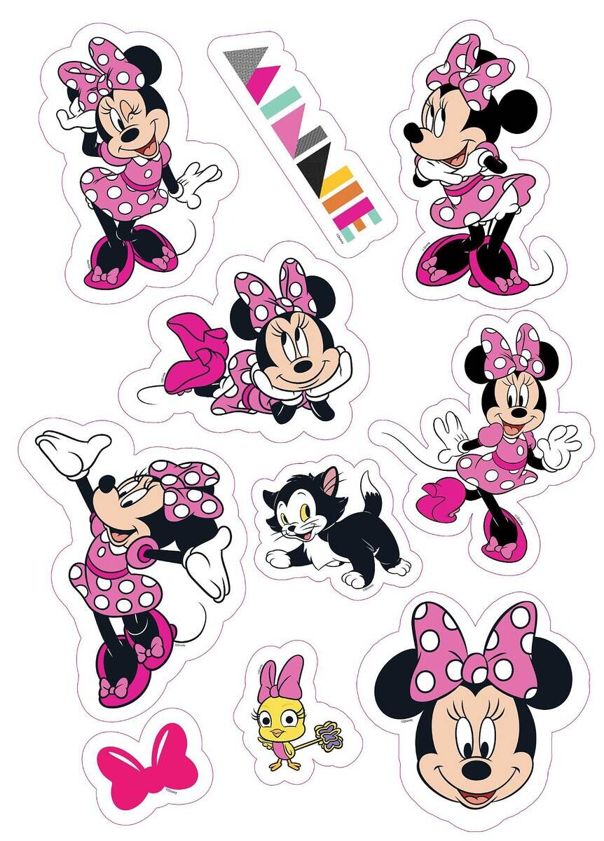 Wandsticker Minnie Maus B/L: ca. 50x70 cm