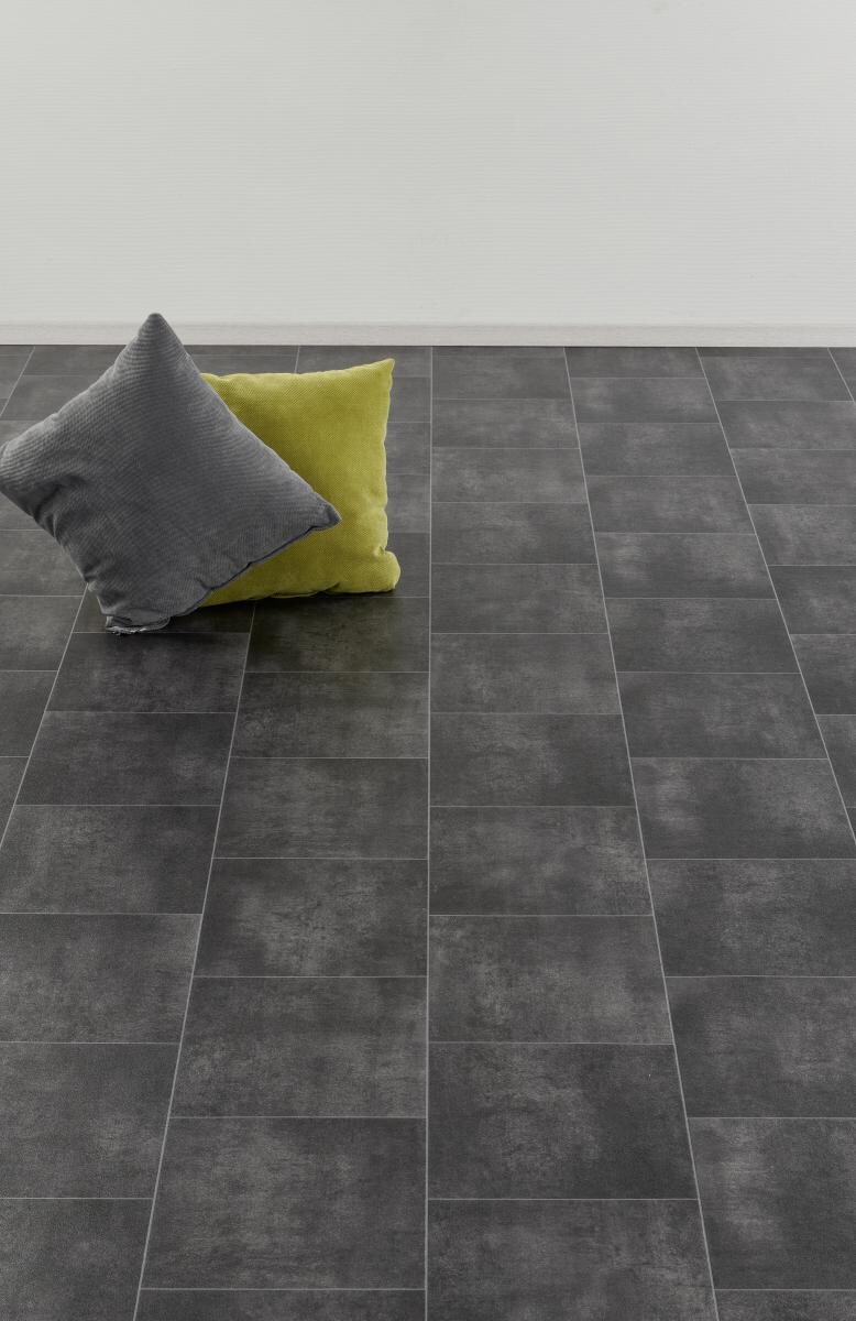 Vinylboden Mosa schwarz Kachel B: ca. 400 cm pro m²