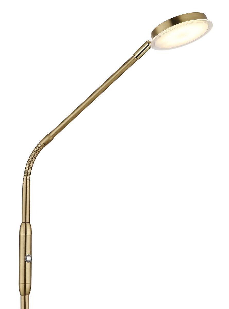GLOBO Stehlampe messing Metall B/H/L: ca. 20x173x52 cm 1 Brennstellen