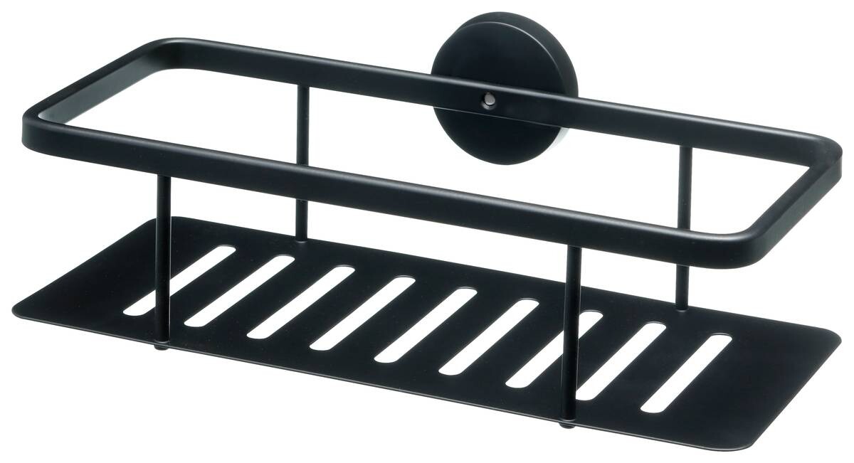 POCOline Duschenablage Milano schwarz Edelstahl B/T/L: ca. 13,5x9,6x28 cm