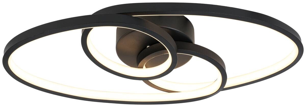 Nolo LED-Deckenleuchte Dual schwarz Metall B/H/L: ca. 21x8x45 cm
