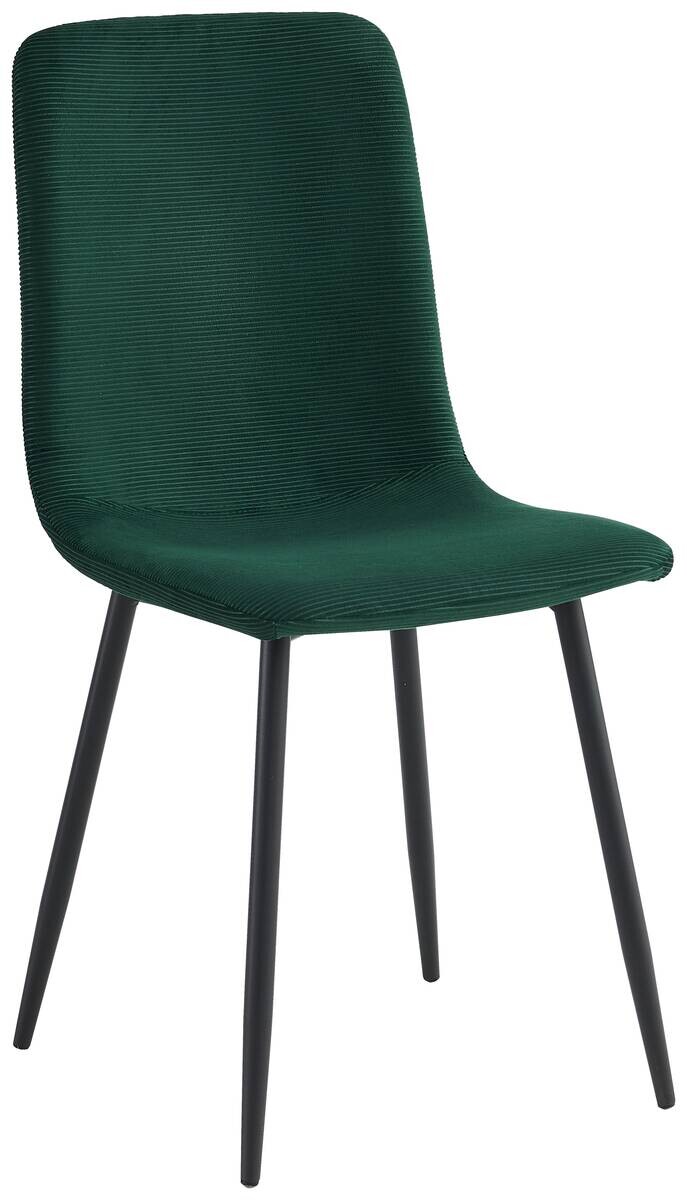 Stuhl Leipzig, 4er-Set moosgrün Microfaser B/H/T: ca. 44x92x54 cm