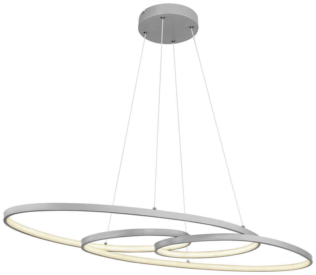 GLOBO LED-Pendelleuchte Chrom silber Aluminium Metall B/H/T: ca. 36x120x100 cm 1 Brennstellen