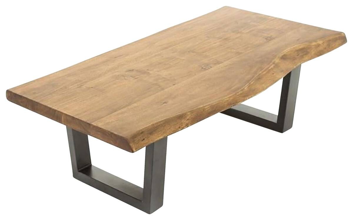 Couchtisch JUDY natur seidenmatt schwarz pulverbeschichtet B/H/T: ca. 120x45x60 cm