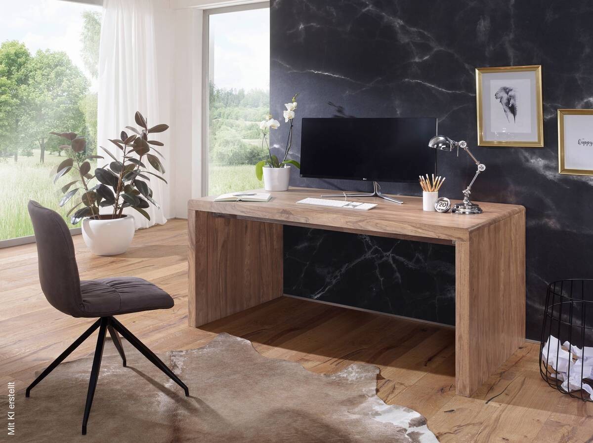 Schreibtisch natur B/H/T: ca. 160x76x80 cm