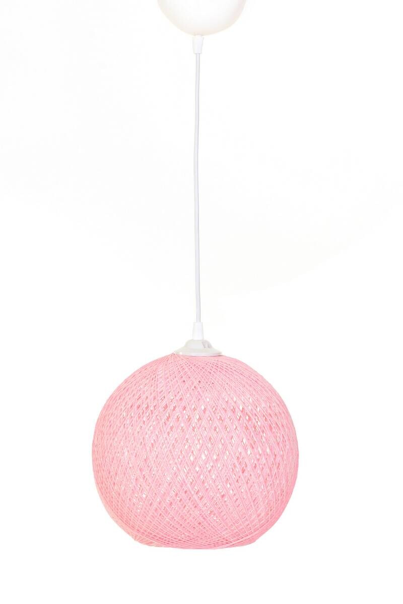 Opviq Pendelleuchte weiß rosa B/H/T/L/D: ca. 24x55x24x24x24 cm E27 1 Brennstellen